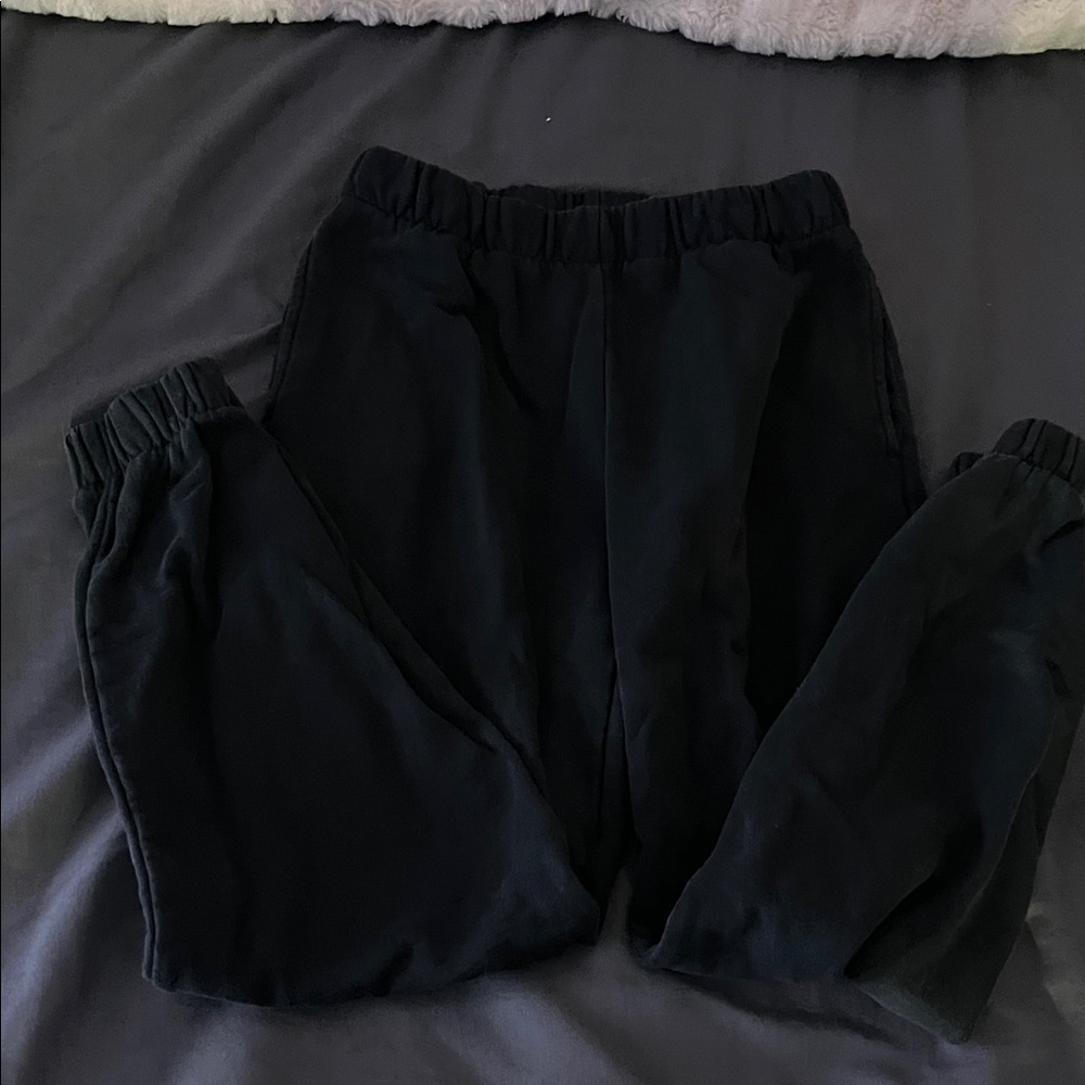 Dark Gray Washed Style Jogger Pants